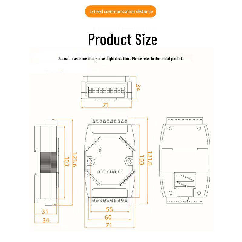 ZONWAN 8-Port RS485 Isolated Hub