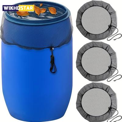 Rain Barrels Screen Water Bucket Covers,Rainwater Collector Tank Net Cover,Rain Water Collection Bucket Netting with Drawstring