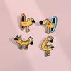 Cartoon Character Charming Alloy Brooch For Stylish Winter Accessories Fashion