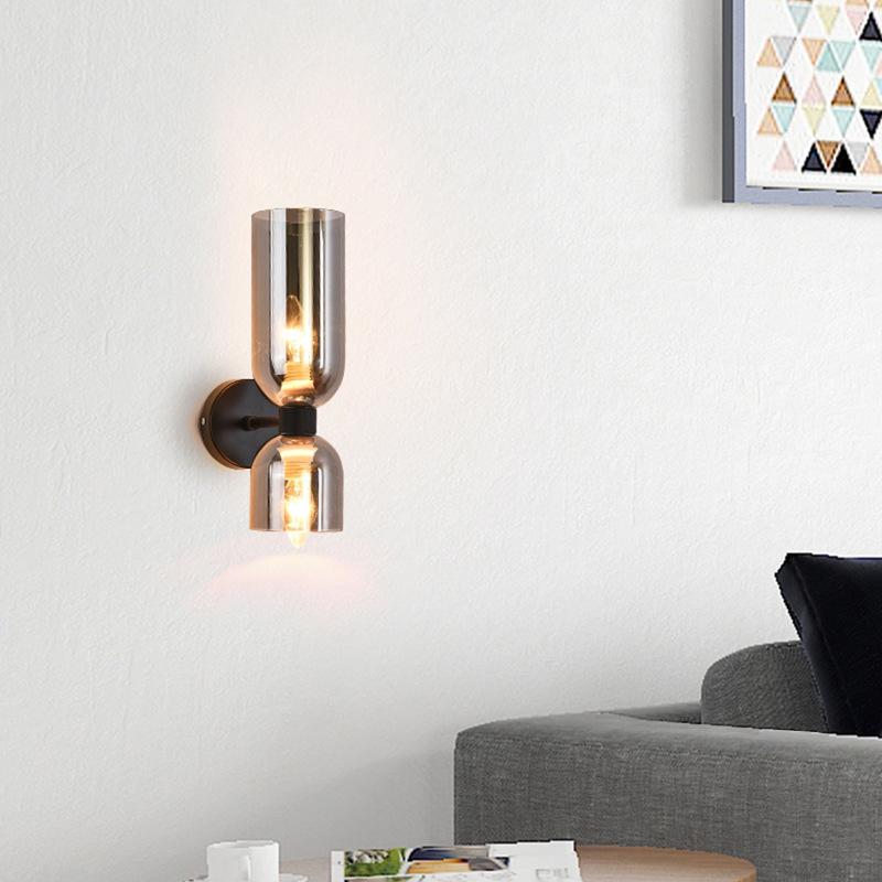 Modern Simple Colored Glass Wall Light Nordic Originality Corridor Corridor Bedside Board Room Decoration Wall Light LED Luster