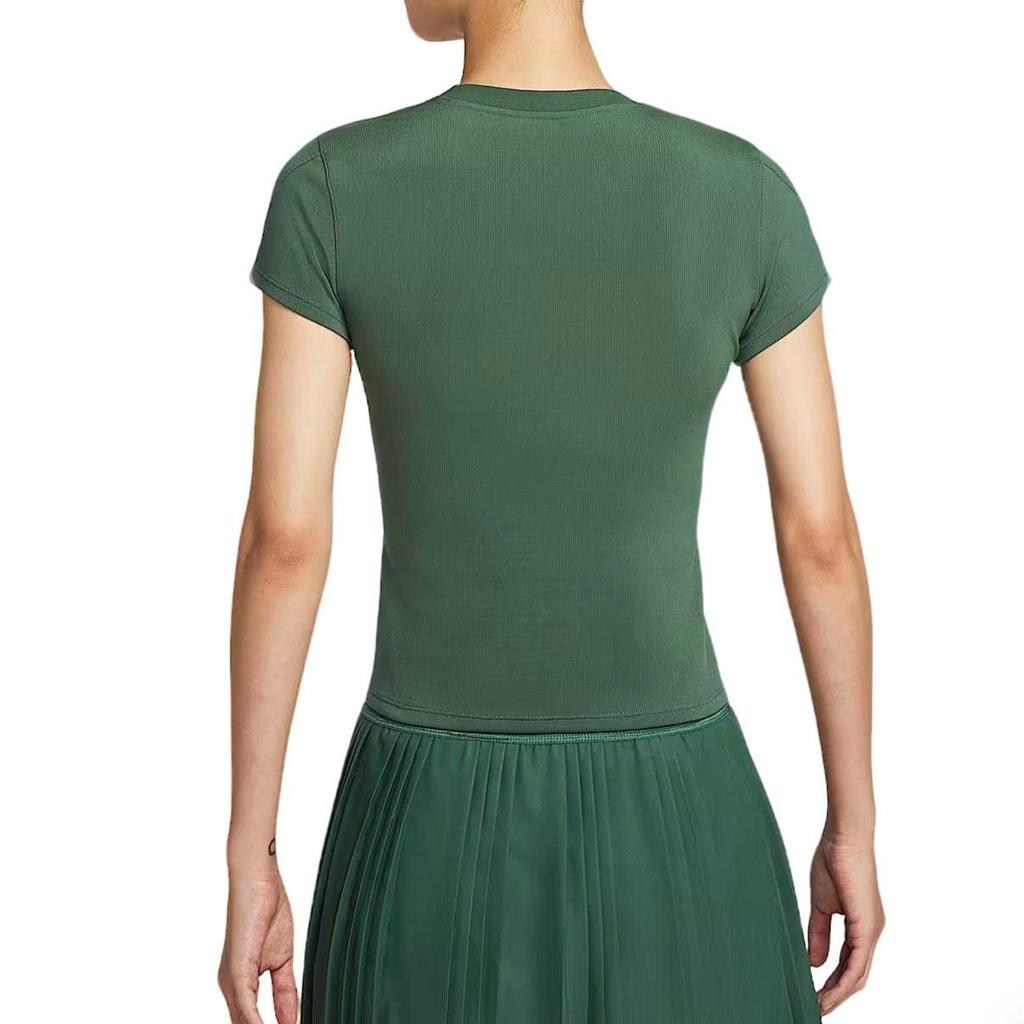 Nike Court Advantage Solid Short Sleeve Tennis Top Women Tops HQ2995-323