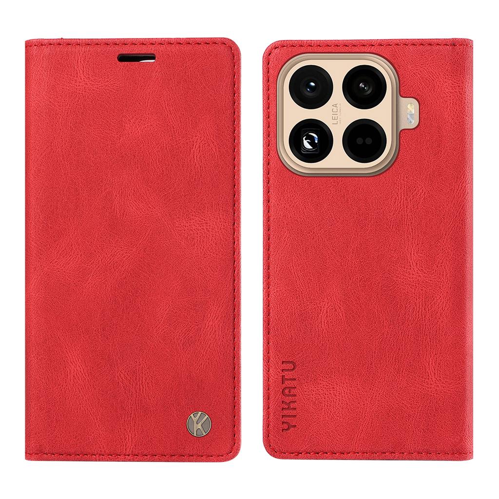 For Xiaomi 15T Pro Leather Cover YIKATU YK-004 Skin-Touch Wallet Phone Cases
