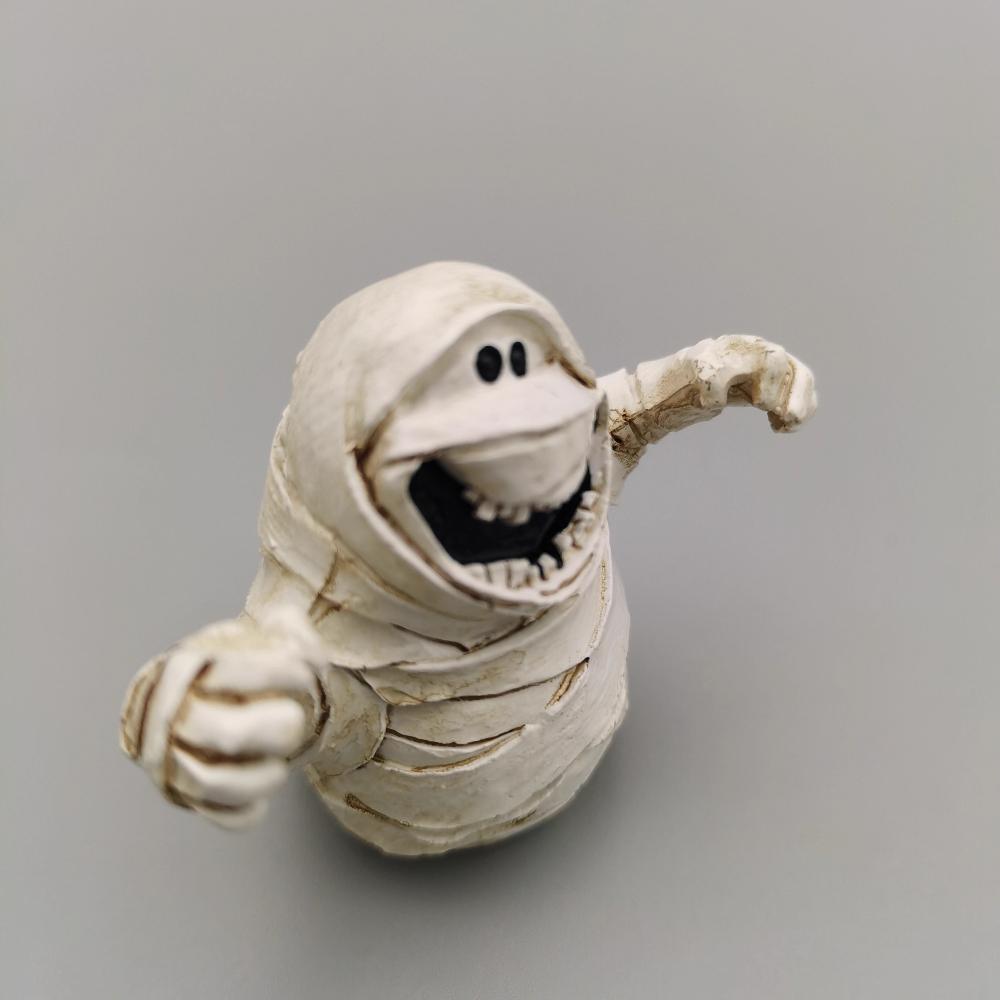 Bored Set Up A Happy Mummy Tabletop Interesting Funny Decorations Halloween Props Strange Small Gifts