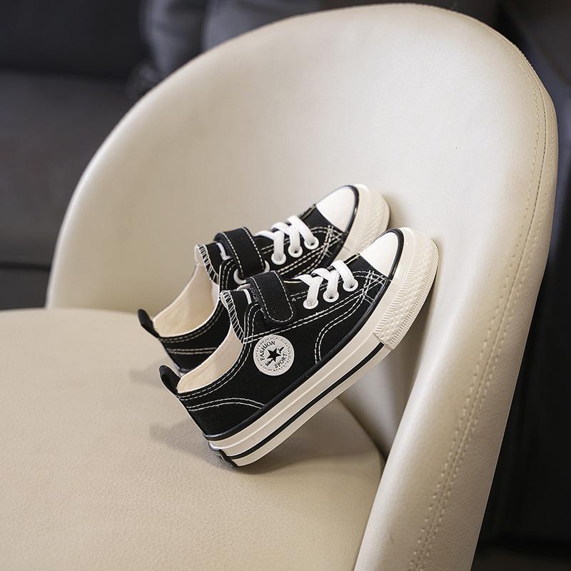 Children's Shoes, Boys' Canvas Shoes, New Spring/autumn Styles, Girls' White Sneakers, Versatile Casual Shoes, Medium and Large Sizes for Older