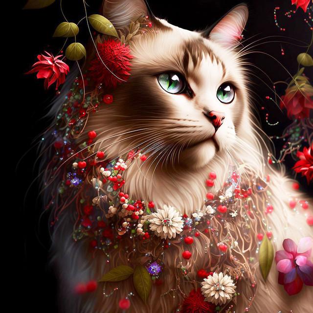 Neue Diamant Malerei Tier Voller Bohrer Stickerei Katze Bild Von Strass Mosaik Blumen Handarbeiten Wohnkultur