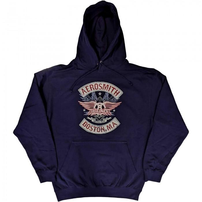 Felpa con cappuccio Boston Pride unisex adulto degli Aerosmith S colore blu navy