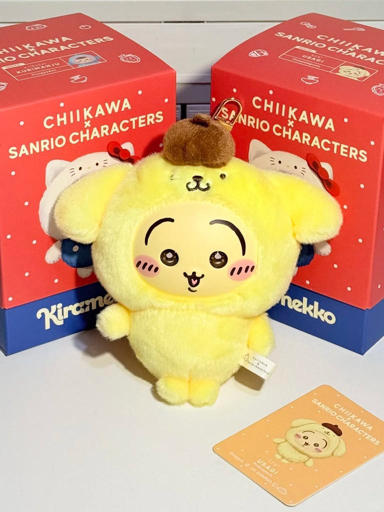 Genuine Chii Cos Characters Plush Keychain Usagi Momonga Hachiware Furuhonya Kani Kurimanju Kawaii Anime Toy Pendant Cute Gift