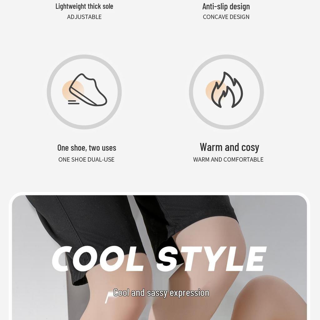 Lidani Non-Slip Waterproof Cotton Slippers for Nurses and Doctors - Unisex Winter Indoor Shoes