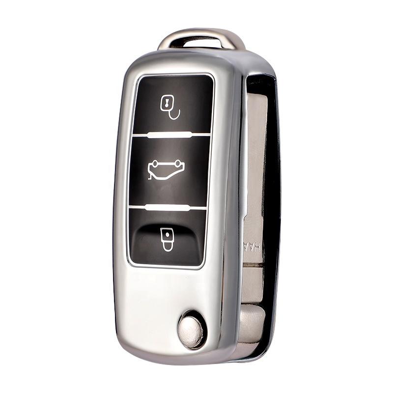 Anti-Scratch TPU Remote Key Fob protection OEM Premium Material Car Key Bag for VOLKSWAGEN Car Interior Accessories