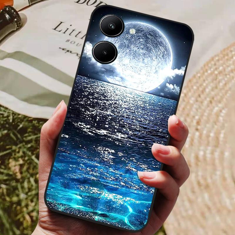 Etui do Realme 10 4G Czarne Miękki Silikon Odporne na Wstrząsy Pokrowiec do Telefonów Realme 10 2022 Realme10 C33 C 33 4G Ochronne Fundas