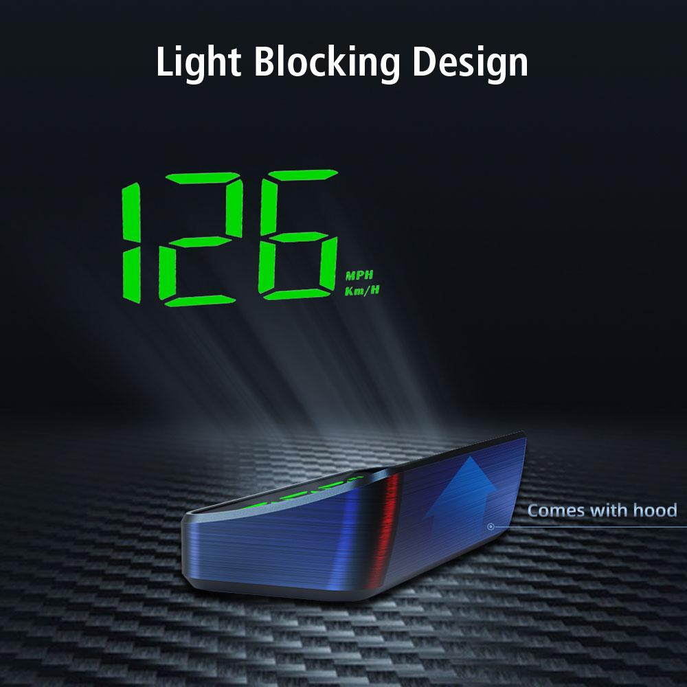 Car GPS HD Speedometer LED Digital Display 5V USB High Definition Auto Electronics HUD Projector Head-Up Display Cable Plug For All Car