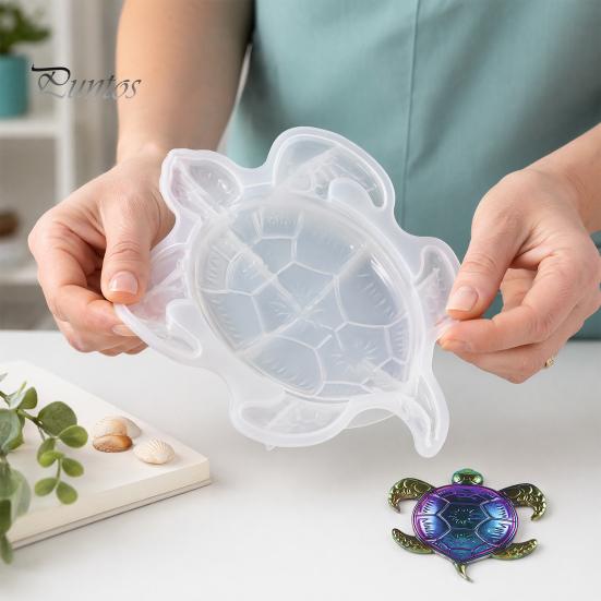 Turtle Shell Silicone Mold Large Sea Resin Mold, 3D for Epoxy Casting, Detailed Marine Art Casting Animal Molds Wall Hanging Decoration, Coastal Ocean
