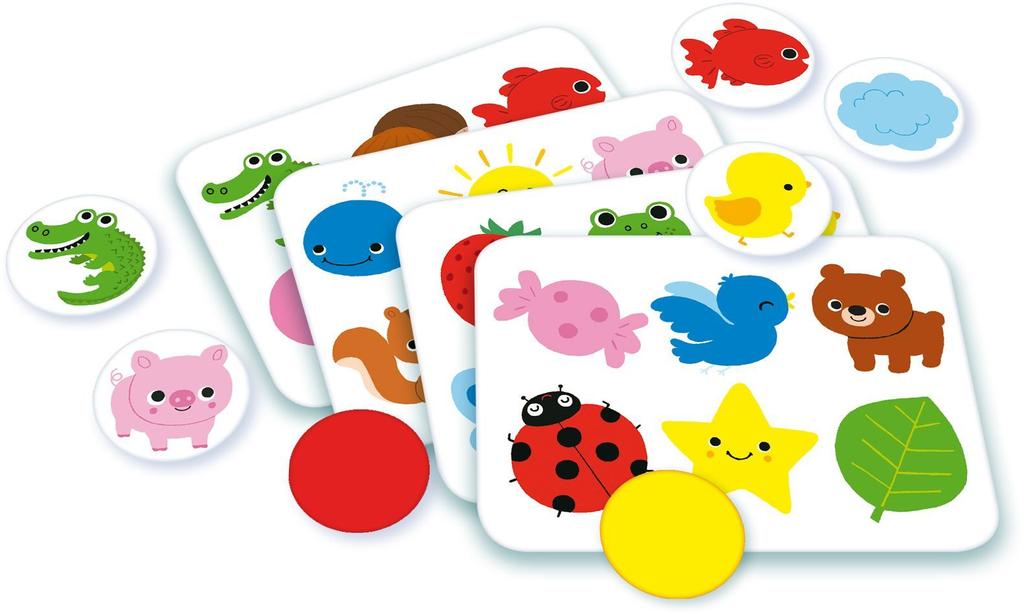 Jeu d'association nathan la petite ecole - couleurs et formes - pour enfants de 2 ans et plus