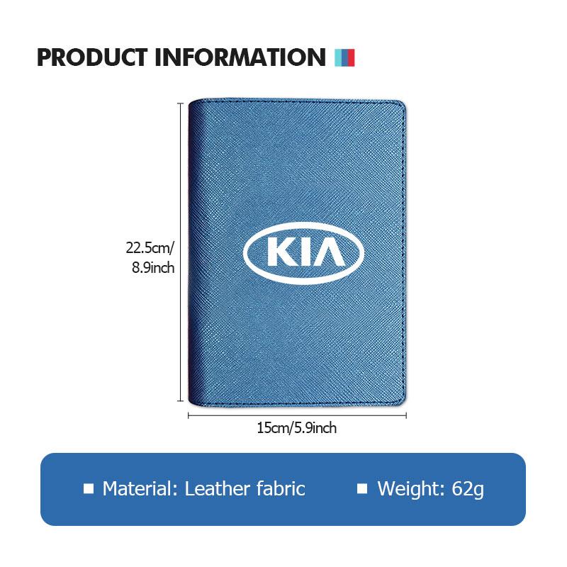 Für KIA Modischer Auto-Führerscheinhalter Leder Große Kapazität Kartenetui Stinger Optima Cerato Soul Venga Forte Spectra Sedona kxnhz00