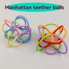Manhattan Square Golfer Grips Teether Grinding Ball Educational Toy Ball