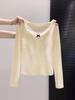 Lace Trim Slim Fit Long Sleeve T-Shirt - Autumn/Winter Slimming Base Layer