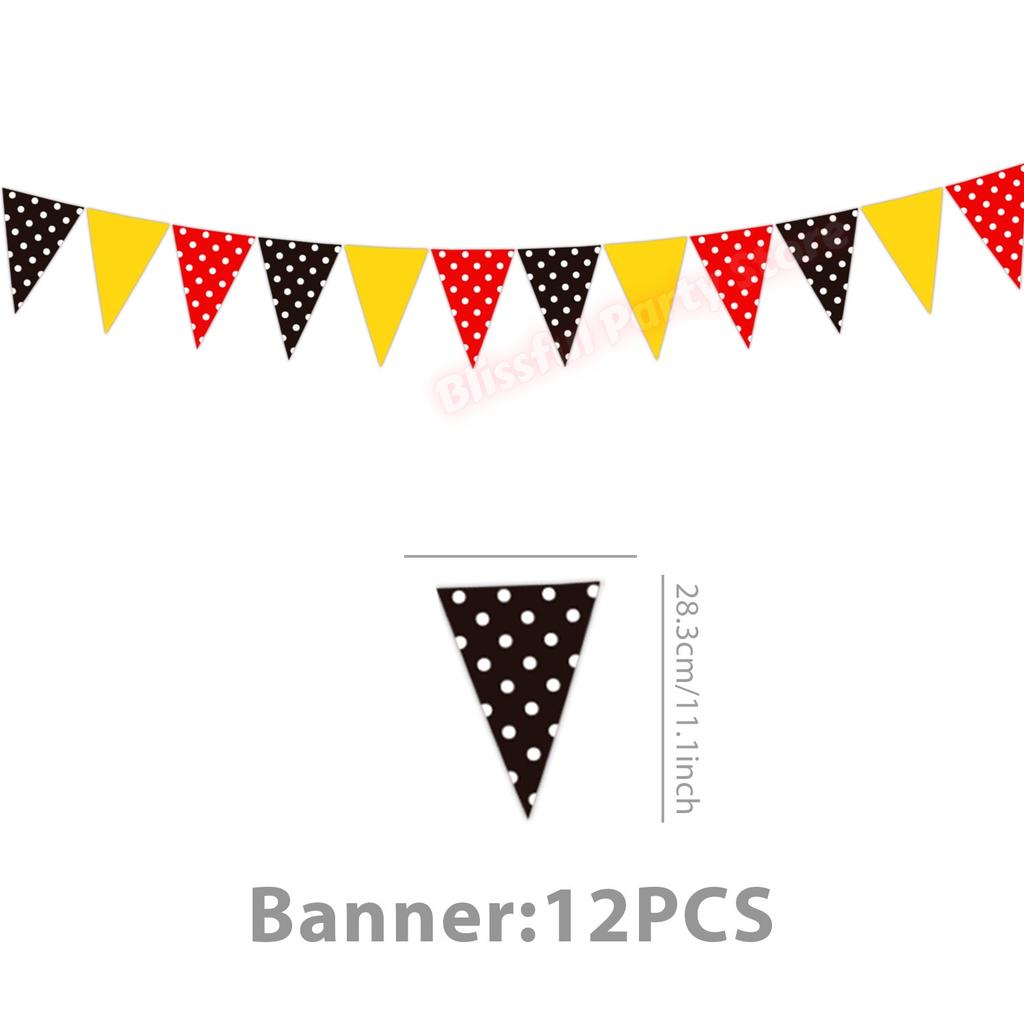 Bunte Punkte Geburtstagsparty Zubehör Geschirr Set Tassen Teller Servietten Wimpel für Babyparty Dekoration Feiertagsdeko Requisite