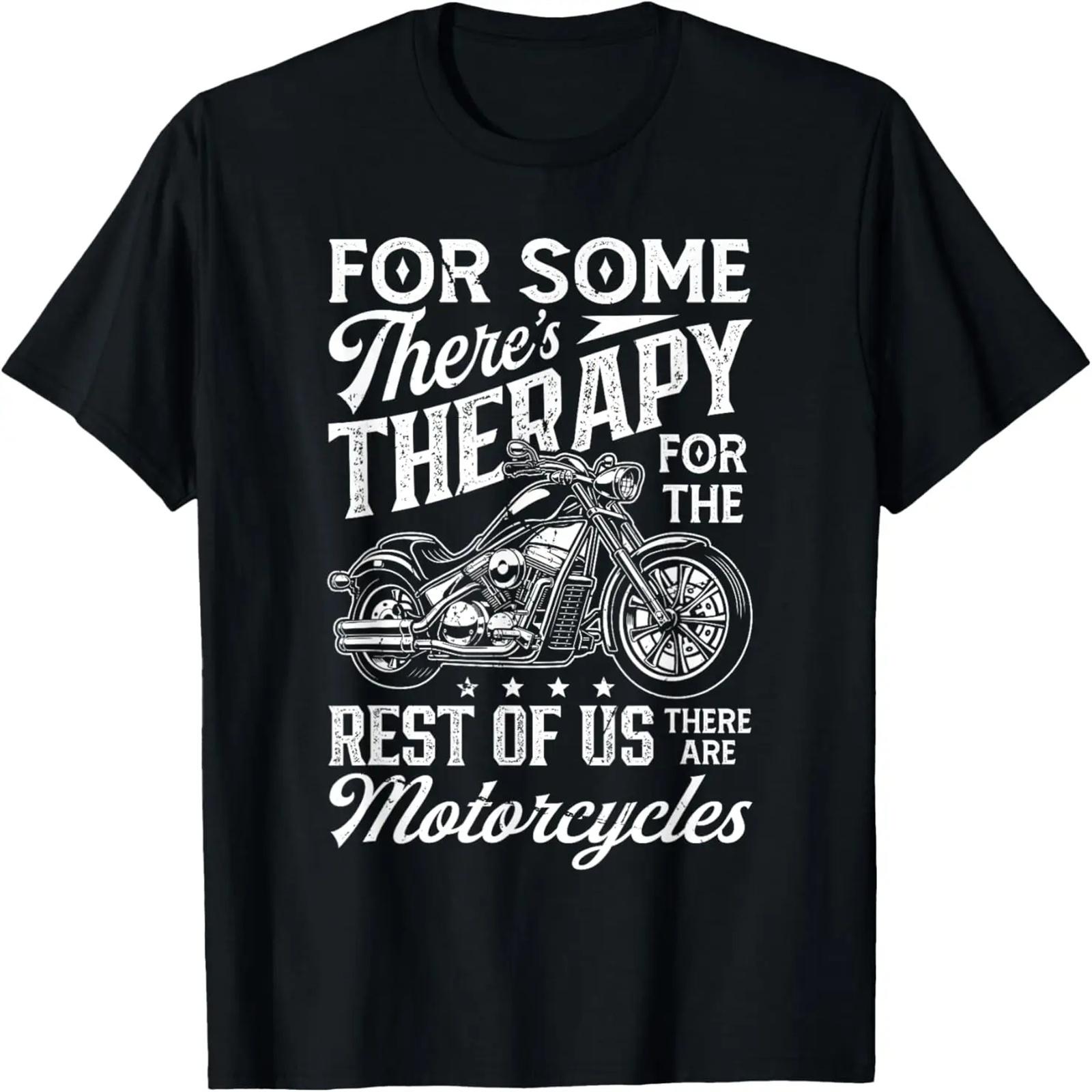 

Funny Motorcycles Biker For Some There s Therapy Vintage T-Shirt XXXXXL чорний