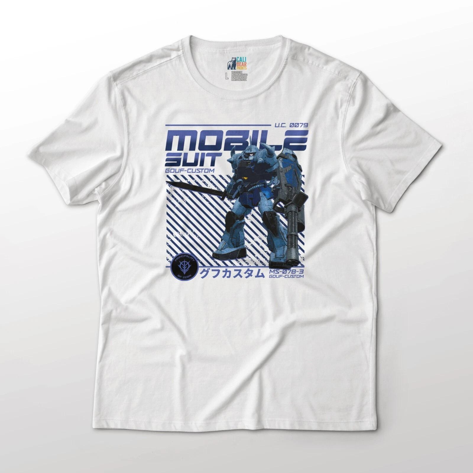 MS-07B-3 Gouf Custom - 08th MS Team Anime Graphic Art Cotton T-T-Shirt M