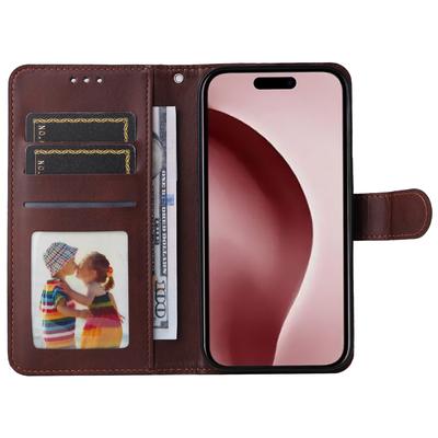 For iPhone 16 Pro Case Card Holder Leather Stand Wallet Phone Cover