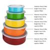 5PCS Crisper Box Set 410 Stainless Steel Lunch Box Bento Box Portable Food Container Food Storage  With Lid