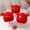 Festive Red Wool Knit Baby Hat for Winter