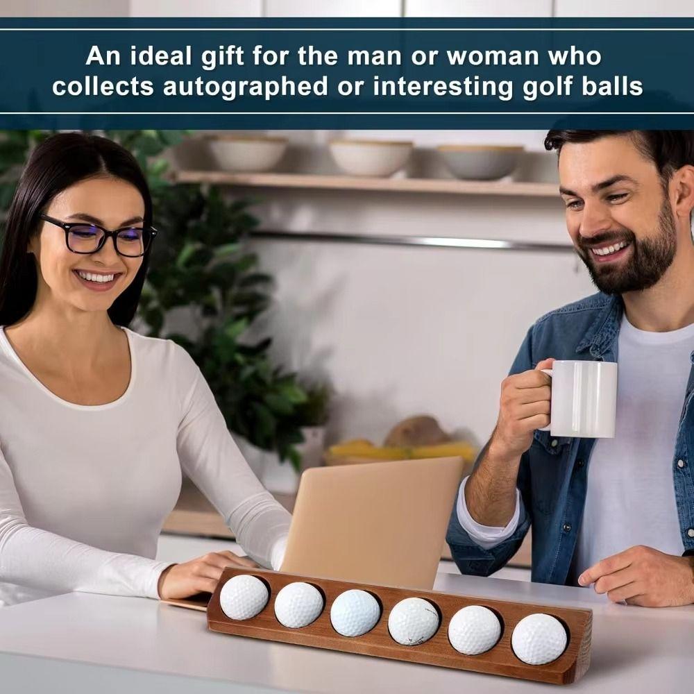 Wall Mount Golf Ball Display Case Wooden Golf Storage Rack Golf Ball Stand Holder  Home Decor