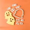 Cartoon Halloween Cute Expression Swap Cookie Cutters Pressable Biscuit Mold DIY Kitchen Baking Pastry Bakeware