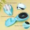 Electric Ionic Hairbrush Portable Ionic Hair Comb Brush Negative Ions Massage Anti-static Massager Straightening Hair Comb