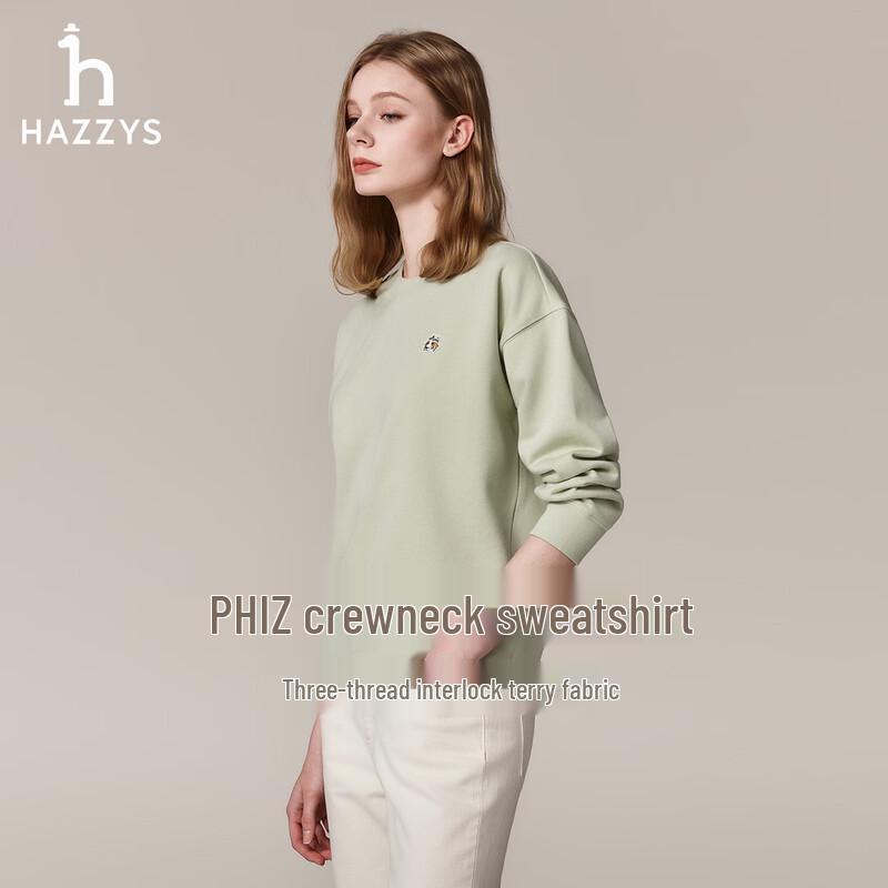 

HAZZYS Women s PHIZ Series Cotton Casual Dropped-Shoulder Sweatshirt XL