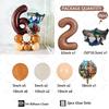 26pcs Italian Brainrot Garland Foill Balloons Column Tung Tung Sahur Birthday Party Gifts Kids Baby Shower Gifts Decorations