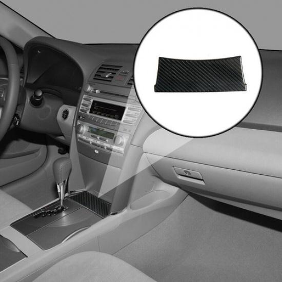 Carbon Fiber Interior Below Storage Box Cover Trim For Toyota Camry 2007-2011