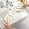 Silicone Faucet Splash Pad Splash Guard Behind Faucet Foldable Drainage Mat