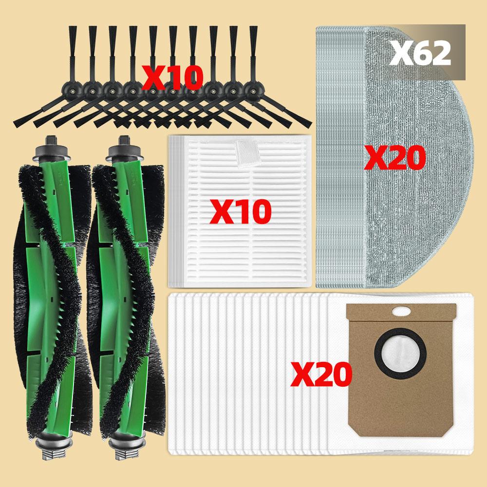 Fit For Conga 8490 Ultimate / 7490 Ultimate Vacuum Parts MainRoller Side Brush Dust Bag Mop Cloth Pads Filter Hepa Accessories