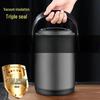Large Capacity 304 Stainless Steel Double-Layer Insulated Lunch Box with Lid - Food Grade for Office Workers and Students