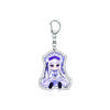 55MM Anime Re:ZERO - Iniziare la Vita in un Altro Mondo Portachiavi Natsuki Subaru Emilia Portachiavi Piastra Modello Acrilica Regali di Natale