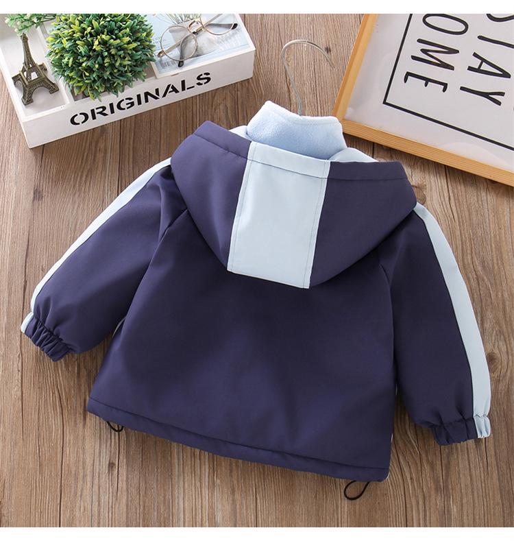 Colorblock Dreiteiliges Jungen-Kapuzen-Skijacken-Set für Kleinkinder und kleine Kinder - Gefüttert und vielseitig für Herbst und Winter