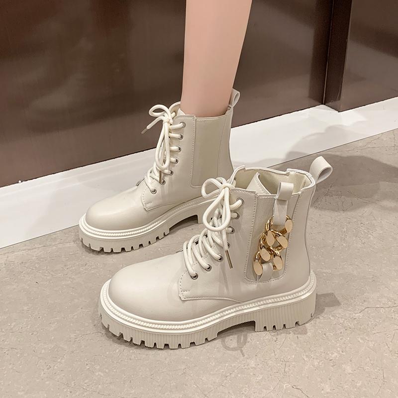Women's Winter Fashion Boots Side Zip Round Head Keep Warm Women Shoes Middle Follow Square Heel Outdoor Leisure Comfortable