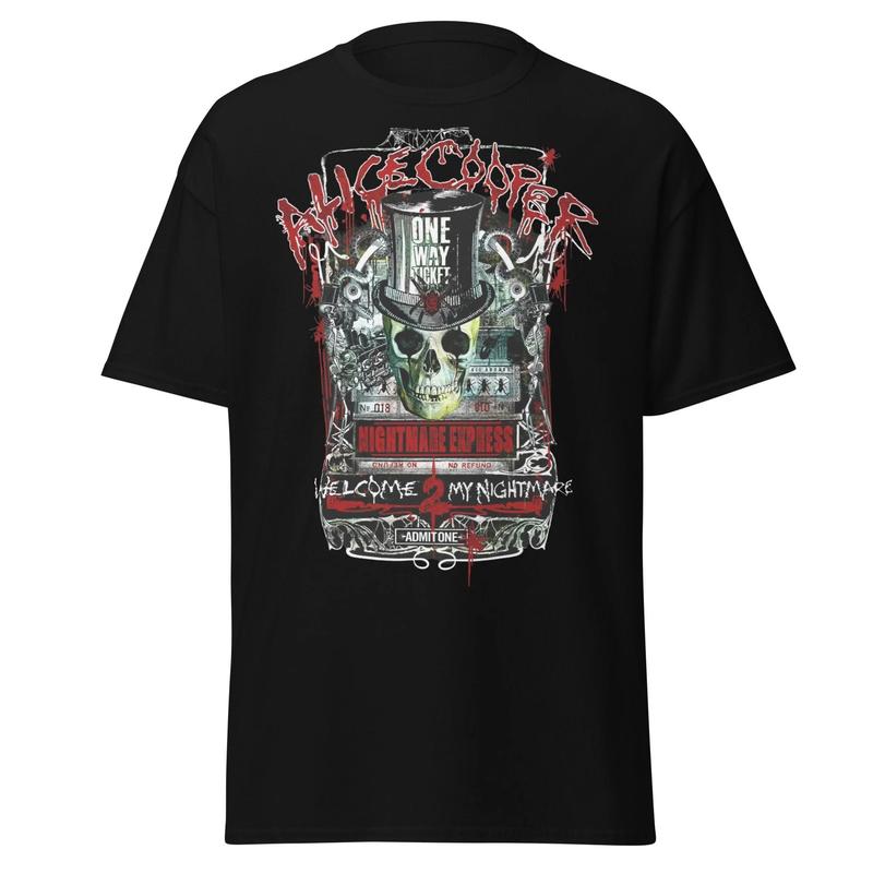 Alice Cooper Nightmare Express Jumbo Print Unisex T-Shirt