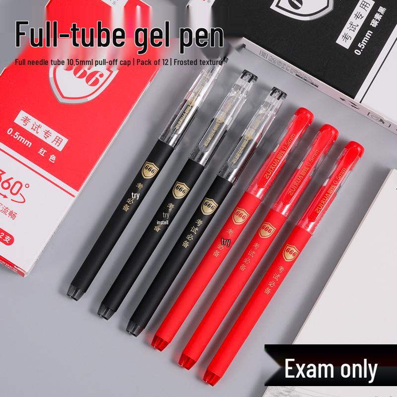 Teacher Office Large Capacity Needle Point Pen - Black & Red