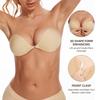 Women Backless and Strapless Adhesive Bra with Self-Adhesive Bra Cups