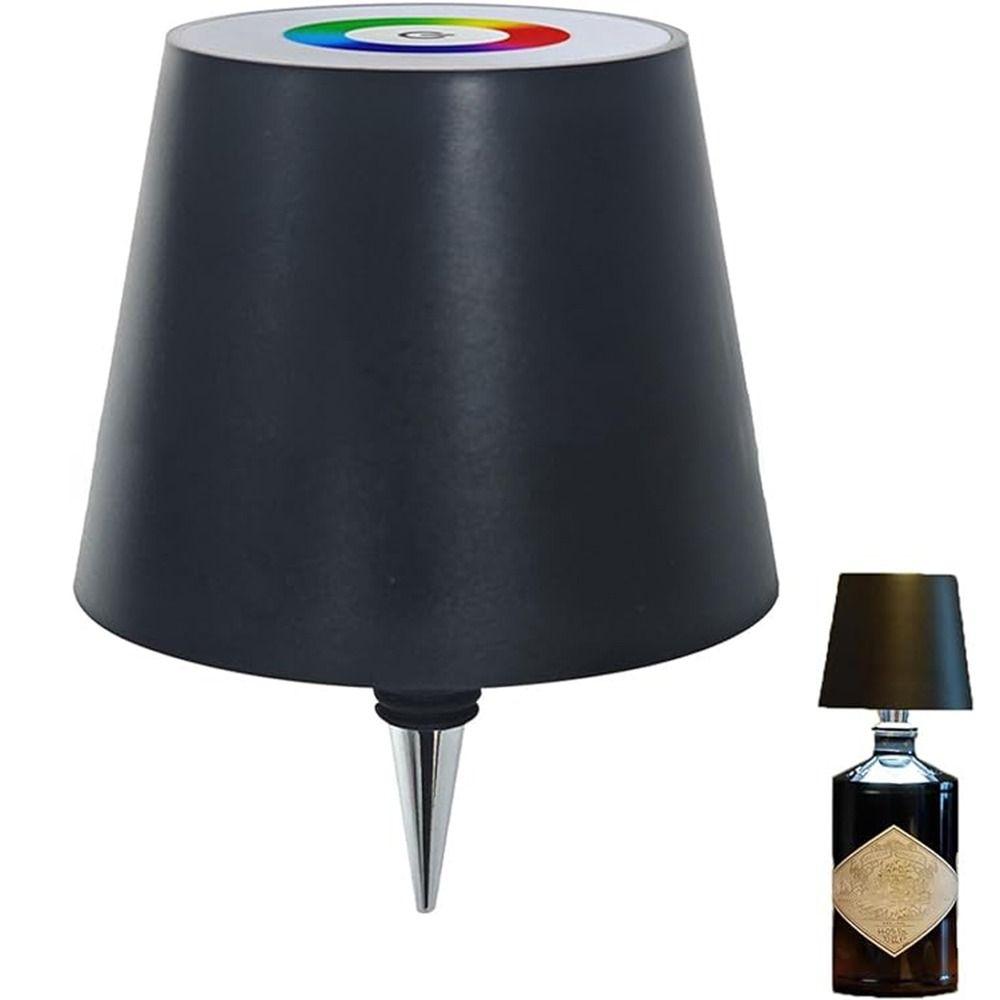 Portable Bottle Light Head Creative Cordless Table Lamp Unique Reading Light  Restaurants