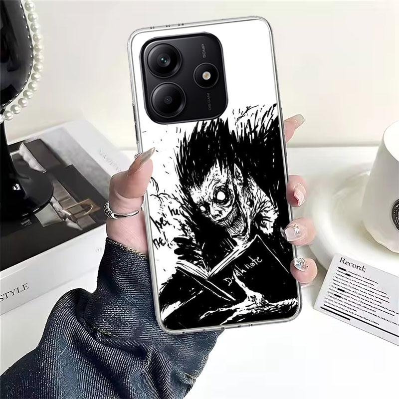 N-Note D-Death Anime Ryuk Soft Phone Case For Xiaomi Redmi Note 15 14 14S 13 12 Pro Plus 12S 11 11S 11E 10 10S 11T 5G Fundas Coq