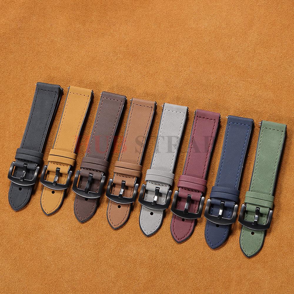 20mm 22mm Leather and Silicone Hybrid Strap for Samsung Galaxy Watch7 6 Classic 47mm 46mm/Galaxy Watch6 40mm 44mm Band Bracelet