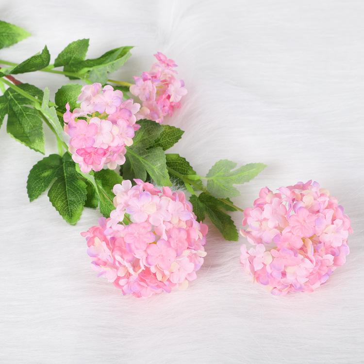 Pastoral Hydrangea Simulation, Decorative Wedding Fake Flower Ornament Head Hydrangea