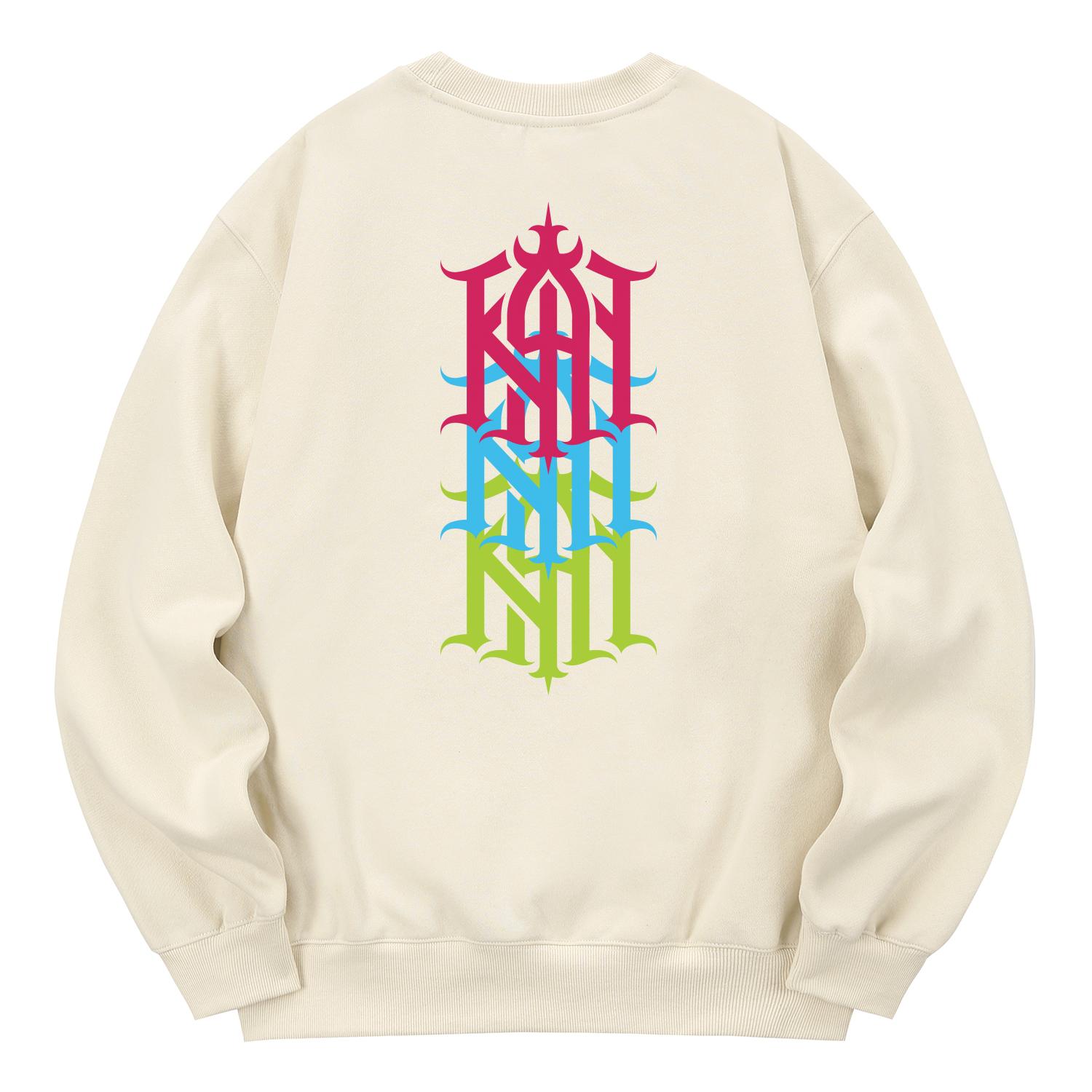 Khan 6312 Kmc0046 Худи Khan Symbol Cross на флисовой подкладке - Кремовый Xl