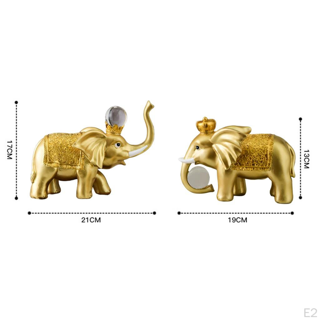 Decor Statue for Bookshelf TV Stand Decoration, Resin Animal Sculpture Crafts Gift Friend,
