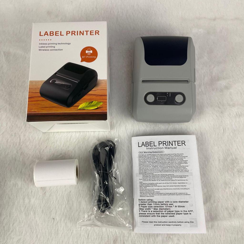 Portable Bluetooth Mini Thermal Label & Barcode Printer