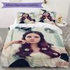Ropa de Cama con Estampado de Lana Del Rey Juego de Edredón Funda de Edredón Funda de Almohada Decoración del Hogar Regalo de Cumpleaños (1 * funda de edredón + 2 * fundas de almohada sin relleno)