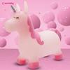 Children's Hopper for Jumping with Pump Kelly Pink With Glitter Horn